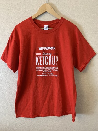 Whataburger Fancy Ketchup T-shirt Size 