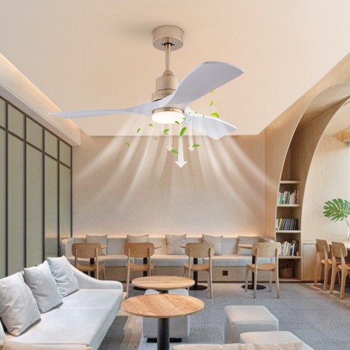Indoor Ceiling Fan Light Bedroom Living Room Pendant Lamp & Remote Control - Picture 8 of 23