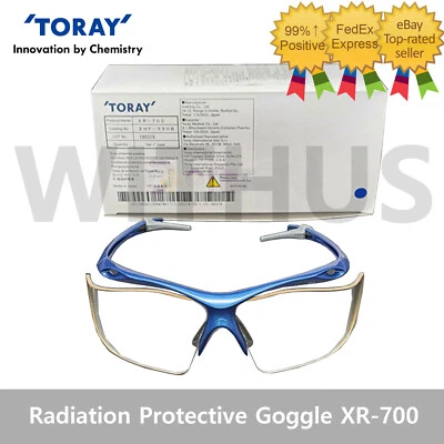 Toray XR-700 Ultra Light 0.07mmPb X-Ray Radiation Protective Eyewear Goggle_