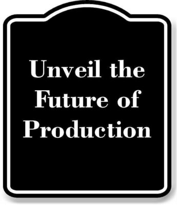 Unveil the Future of Production BLACK Aluminum Composite Sign