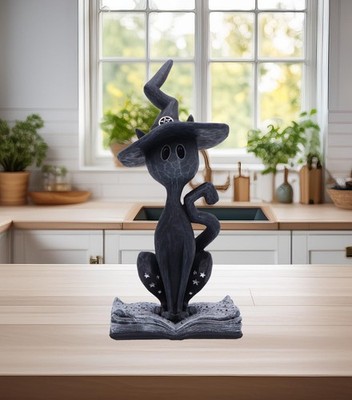 Black Spell Katze Figur Conjure Hexe Ornament Nemesis jetzt neu & verpackt 15 cm