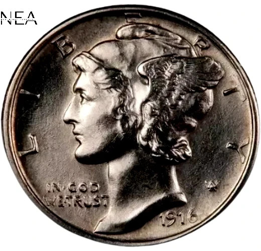 1916-S Mercury Dime ~ Gem BU ~ 90% Silver