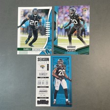 Jalen Ramsey Lot Jaguars 2019 Absolute Green 36, Playoff 64, 2017 Contenders 20
