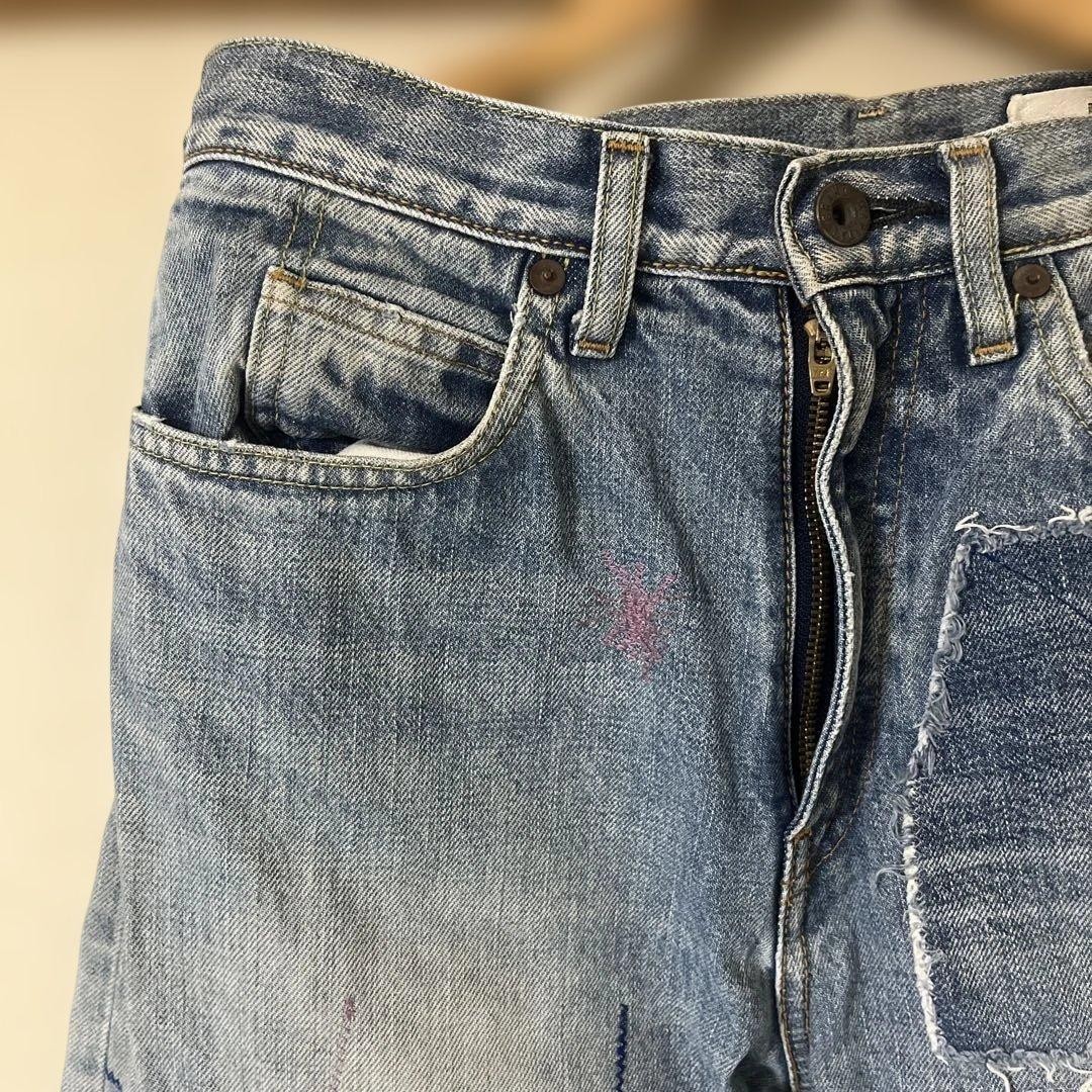 Kapital Okabilly Patchwork Design Light Blue Deni… - image 2