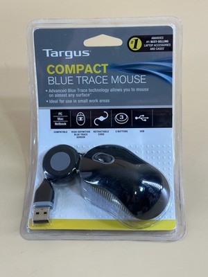 Targus Compact Blue Trace Mouse Technology for Tracking and Black / gray New