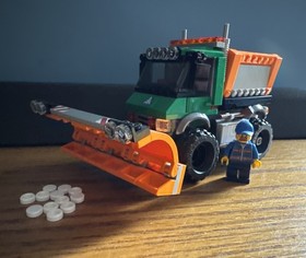 LEGO City Snowplow Truck (60083) Completely Built w/Manual & Minifig Retired Set