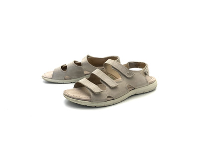 Ecco Damen Sandale Sandalette Pantolette Beige Gr. 40 (UK 6,5)