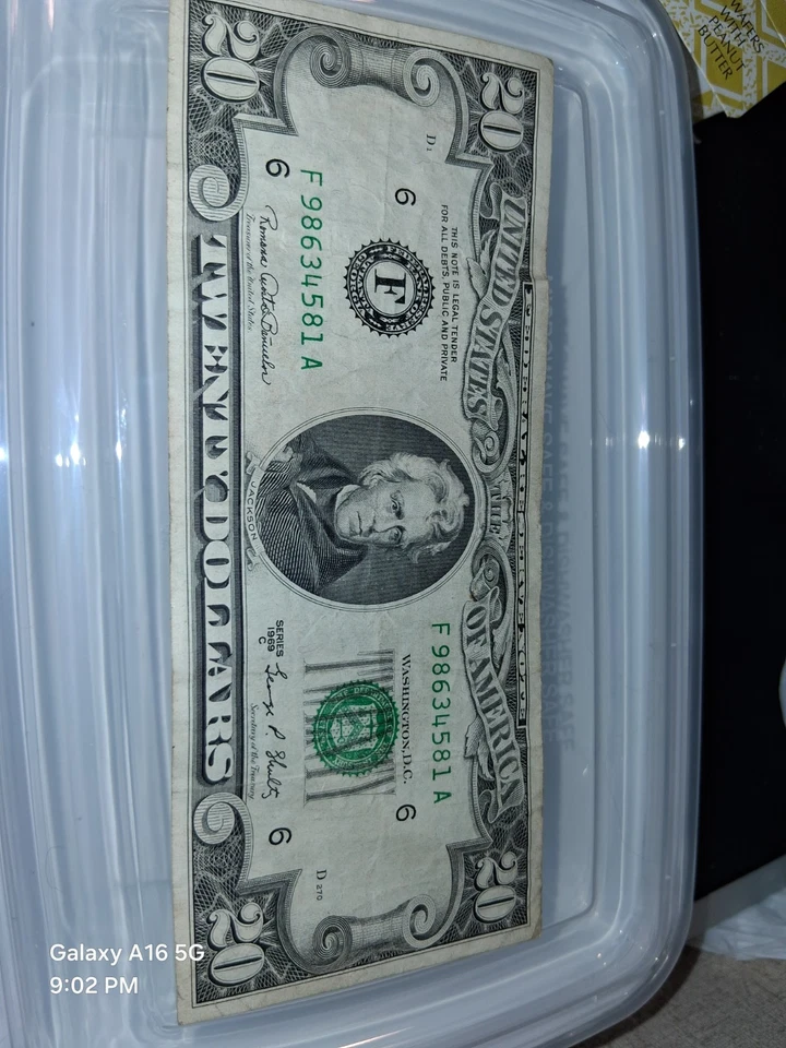 Series 1969 20$ Dollar Bill Federal Reserve Note - Image 3 of 4