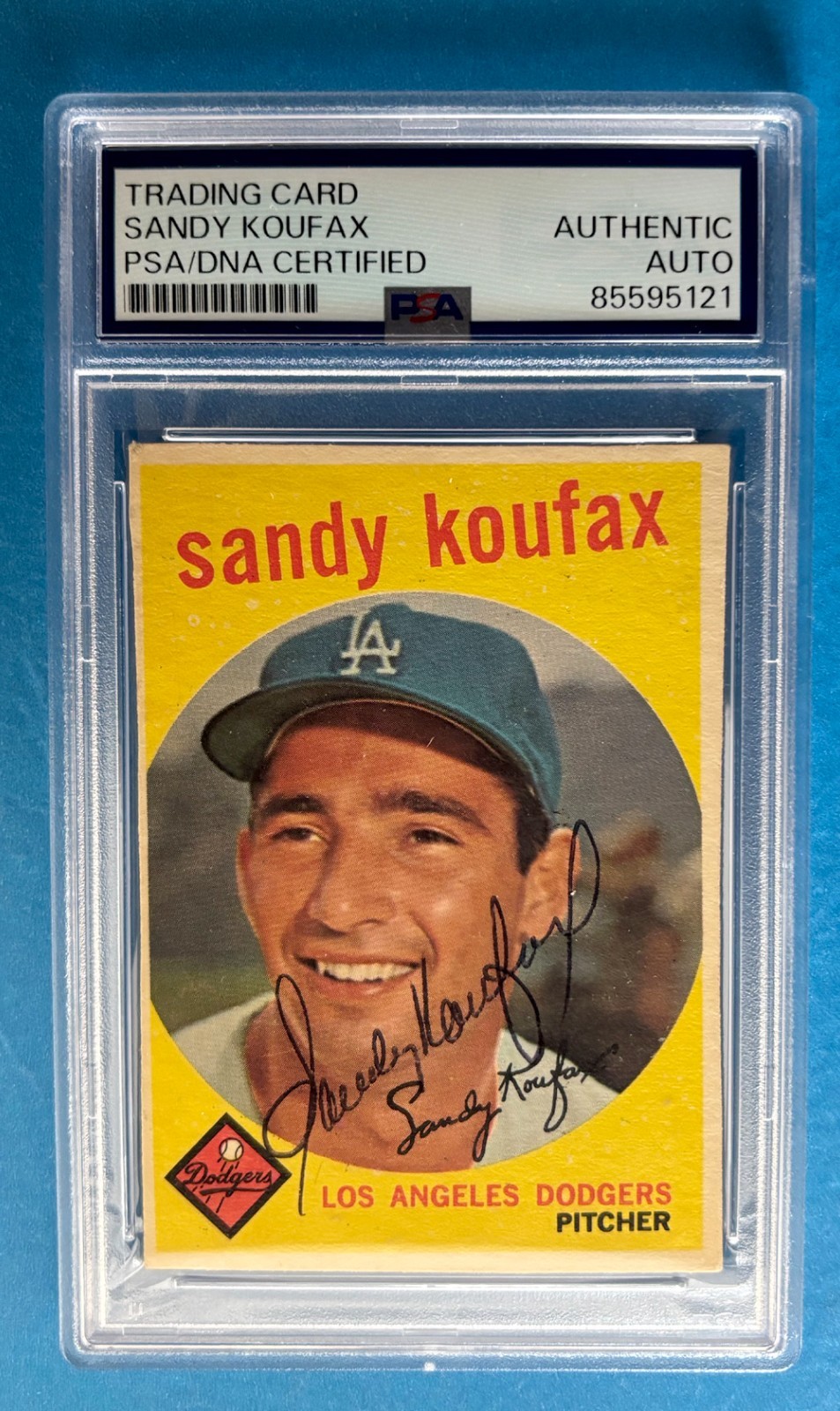 Sandy Koufax PSA DNA Vintage Signed 1959 Topps Autograph