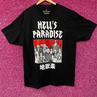 Hell's Paradise Jigokuraku Character Portrait Anime Graphic T-Shirt XL