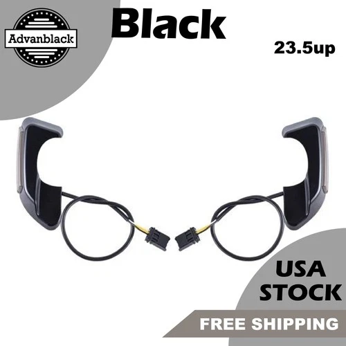 Black LED Running/Turn Signals For 23.5+ Harley Touring w/ Advanblack Fairing