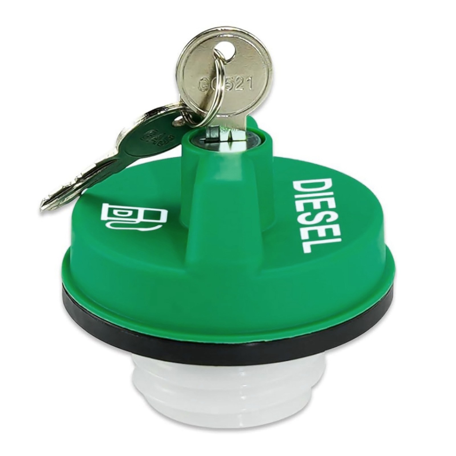 High Quality Locking Diesel Fuel Cap For Chevy Silverado 2500HD 3500HD Vehicles thumbnail 2