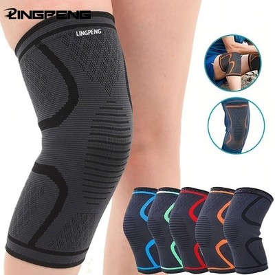 2x Knee Sleeves Copper Silver Compression Brace Support Sport Joint Injury Pain