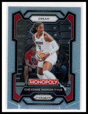 Cheyenne Parker-Tyus 2024 WNBA Monopoly Silver prizm Atlanta Dream