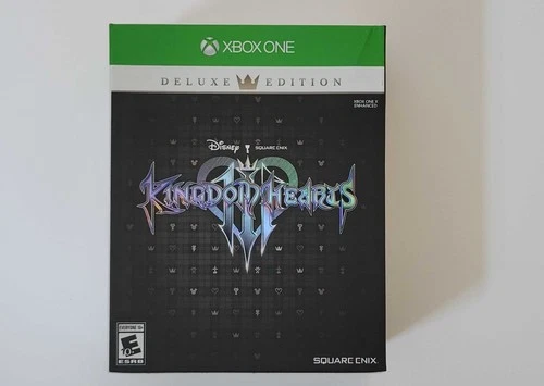 USED Kingdom Hearts III Deluxe Edition Xbox One - Game, SteelBook, Artbook, Pin