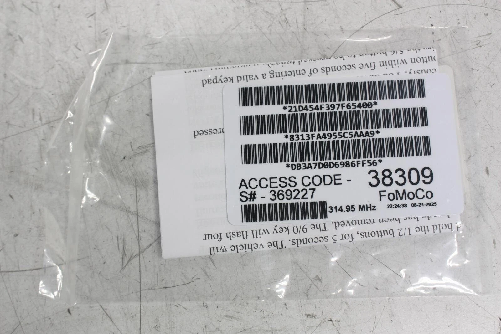 KB3Z-14A626-A OEM Keyless Entry Touch Pad For Ford Bronco, Edge, E350 Super Duty - product detail image 3