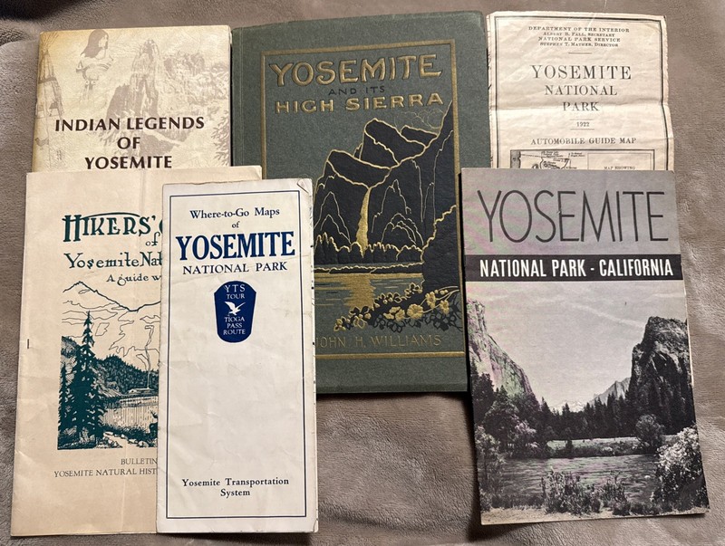 Yosemite And Its High Sierra Book, Maps, Ephemera