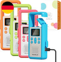 Walkie Talkie Aufladbar 4Er Set, GroßEr Reichweite Pmr Walky Talky, Fm FunkgeräT