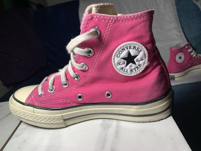 #ad #ad Converse Chuck Taylor All Star 3.5 Clean Hot Pink Sneakers Shoes High Top $19.99