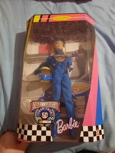 NIB 50th Anniversary Nascar 1998 Barbie Doll
