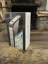 Apple iPhone 4 Black Silver Bar Style Dual Color in Original Box NEVER OPENED