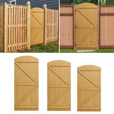 Wooden Garden Gates Fence Gates Pine Wood Pedestrian Side Gates with Hinges