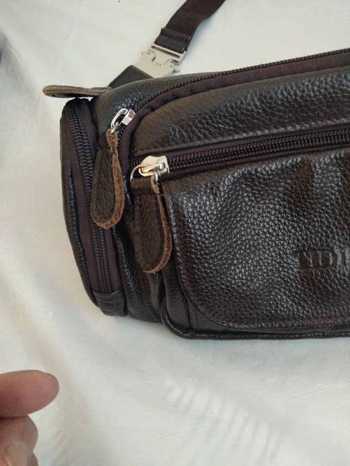 Bolso de hombro Tiding vintage de cuero para hombre usado Foto 3 de 4