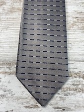Robert Talbott Best Of Class Silk Tie Gray Blue Striped 60  Extra Long USA