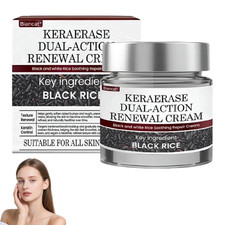 Keraerase Dual-Action Renewal Cream, Professional Skin Treatment Serum, Black an