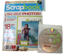 Scrapbooking Goody Bag/Kit with CD and Scrapbook Answer Magazine June/July 2006