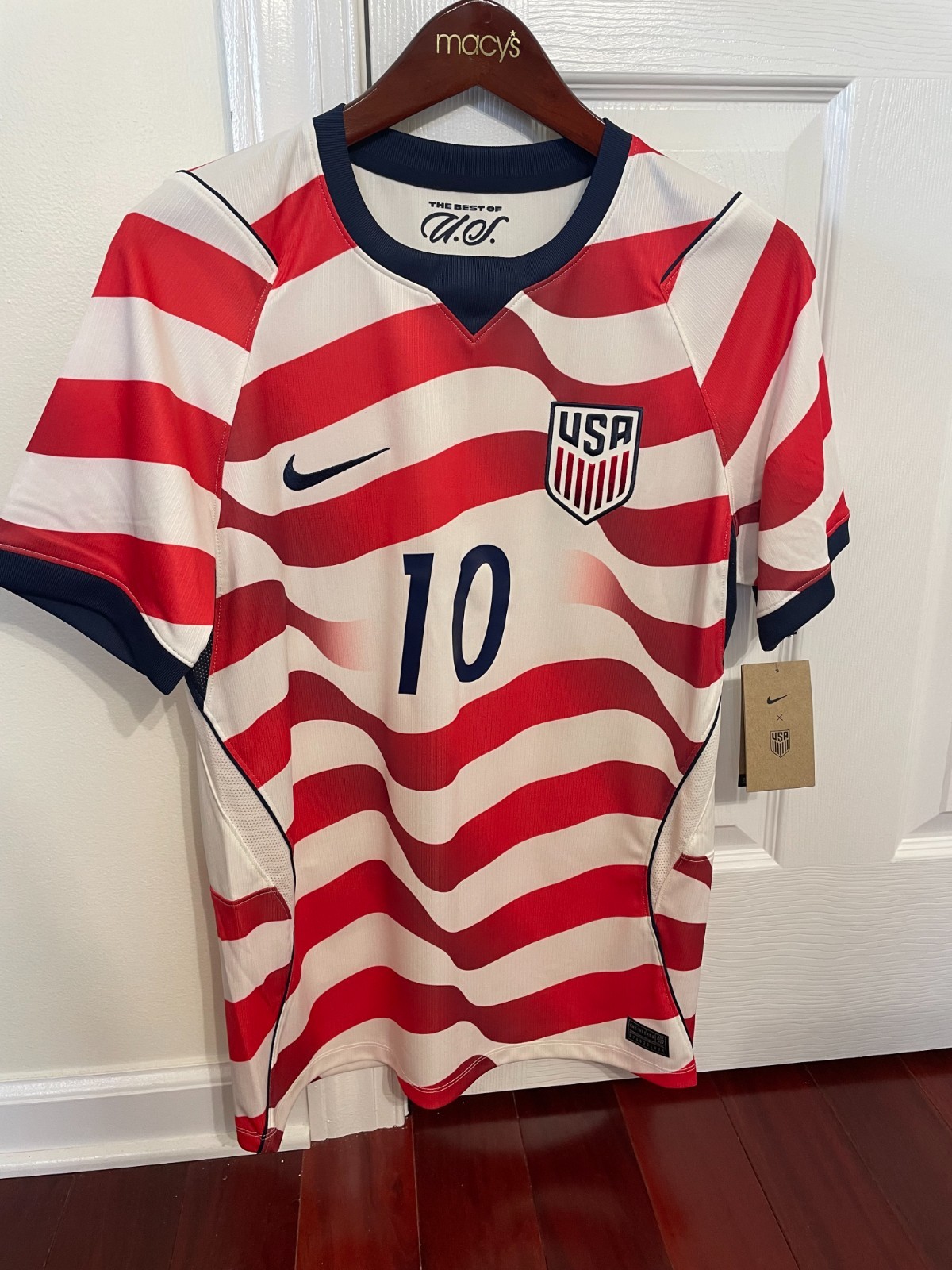 NWT CHRISTIAN PULISIC #10 Nike White 2026 Home Match FIFA World Cup Jersey Sz S