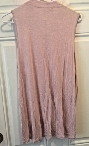 Top smanicato rayon rosa rosa rosa rosa polvere taglia L "Moonstone" nuovo con etichetta DW886 - Foto 5 di 5