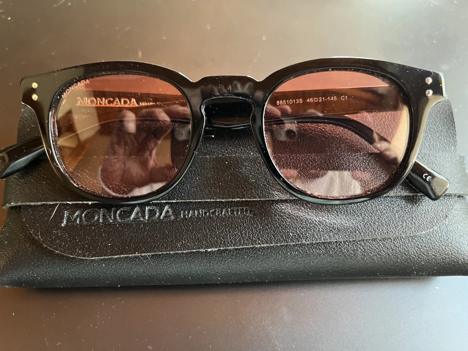 Gafas de sol Moncada Passolini marco negro/lentes amarillas 46-21-145 Foto 3 de 4