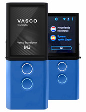 VASCO Translator M3 Handheld WiFi Language Translator Blue w/ Box, USB, Strap