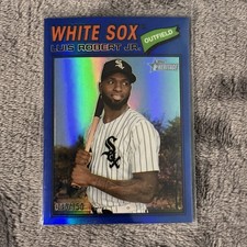 Luis Robert Jr. #'d 45/150, 2026 Topps Heritage Blue Chrome #166, White Sox