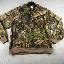 RedHead Sweatshirt Mens 3XL (Fits L) Realtree Camo Fleece Hunting Pullover USA