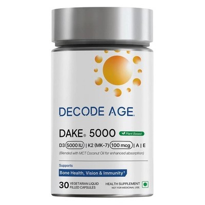 Decode Age DAKE 5000 I.E. | Vitamin D3 K2 Nahrungsergänzungsmittel mit Vitami...