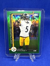 2025 Topps Chrome NFL Jalen Ramsey Green Wave Refractor /99 #__ SP 🔥