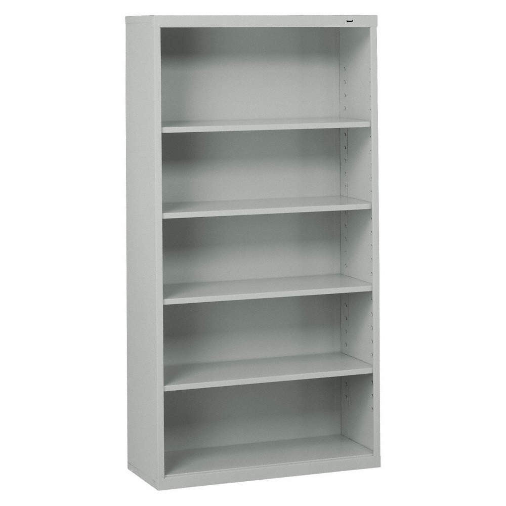 TENNSCO B-66LG Bookcase,66 in H,Light Gray 1PX80