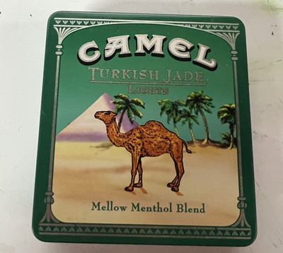 Vintage Camel Turkish Jade Lights - Mellow Menthol Blend - 3.5'' Decorative Tin