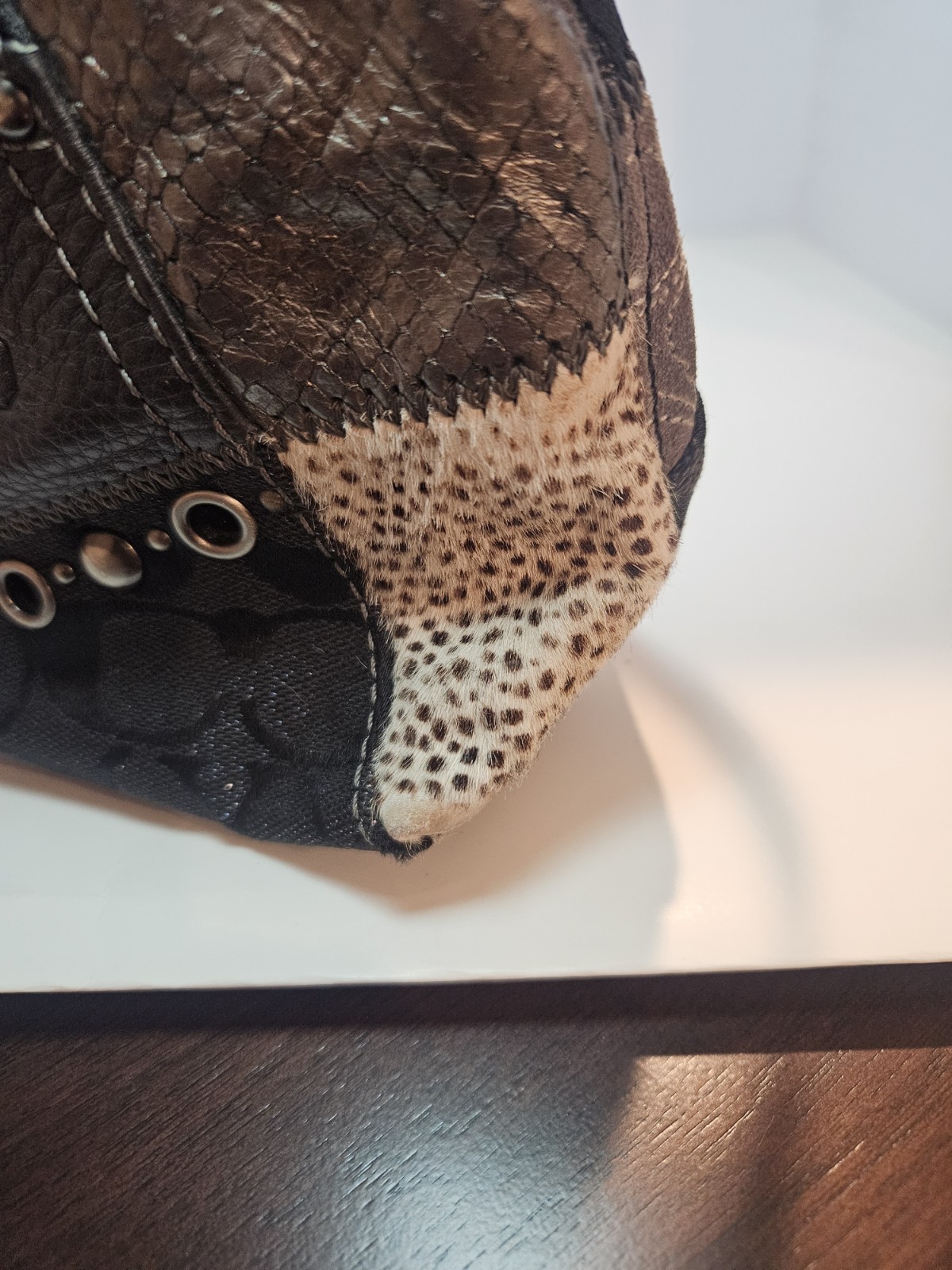 Authentic Coach Patchwork Mini Hobo Shoulder Bag … - image 6