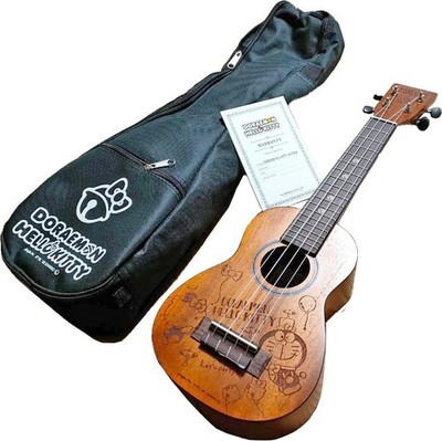 Leho Doraemon X Hello Kitty Soprano Ukulele Mahogany Laser Engraved Lets Party