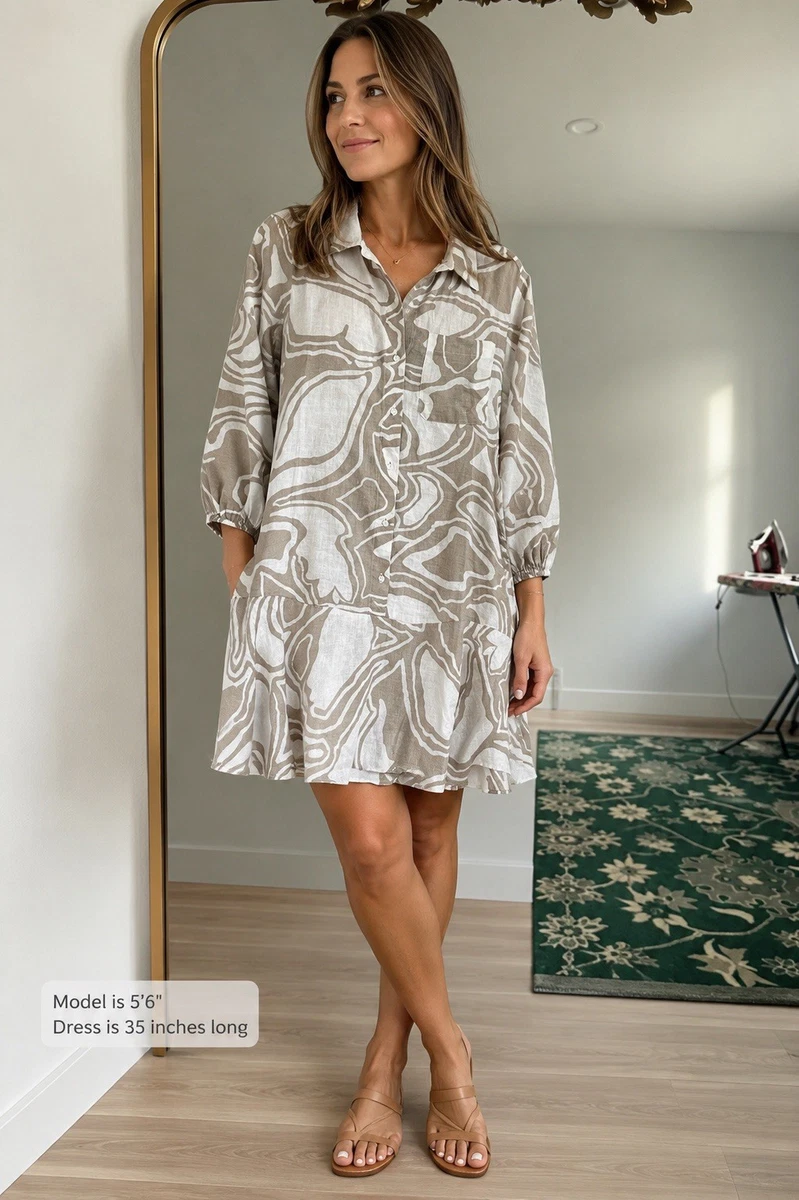 charter club dresses Women's 100% Linen Tie-Sleeve Tiered Midi Dress, Created for Macy's this flowy linen dress features ties at each sleeve and a tiered look throughout Charter Club Petite Floral Print