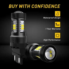 Fit For Dodge Ford Chrysler 3156 3157 LED Reverse Backup Light Bulb Cool White 2