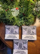 DR. SQUATCH Men's All Natural Bar Soap Thousand Sword Scrub Game Of Thrones x3