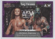 2022 AEW All Elite Wrestling Purple Pyro Jungle Boy Jack Perry Patch Tag 0c2