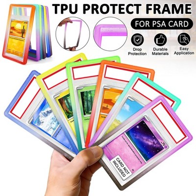 6Color/set TPU Bumper Guard Slab Edge Protector Case For PSA Graded Cards