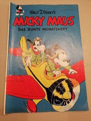 MICKY MAUS COMIC HEFT BAND NR.1 VOM SEPTEMBER 1951 NACHDRUCK