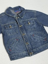 Genuine Kids From OshKosh Blue Denim Jean Jacket 4T 100 Cotton Snap Button