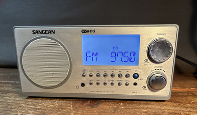 Sangean WR-2 AM/FM RDS Wooden Cabinet Digital Tuning Radio Walnut Sounds AMAZING